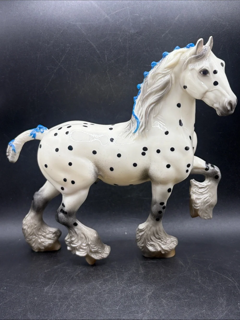 Breyer Triton Glossy Leopard Appaloosa Blue Ribbons Horse Retired Web Exclusive